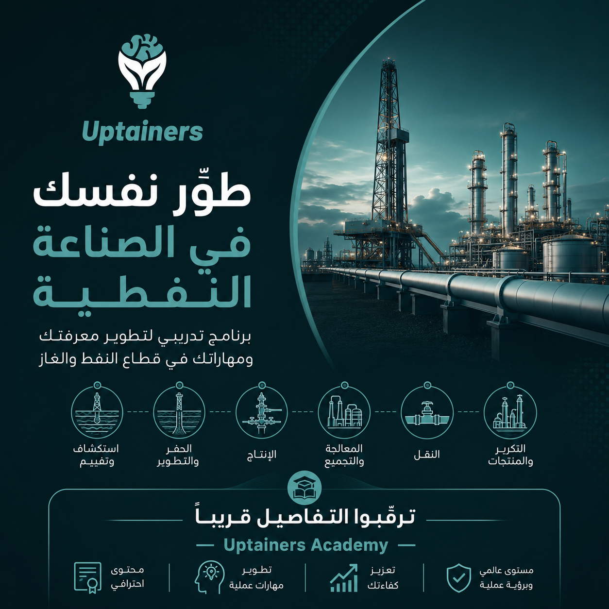 طور نفسك في القطاع النفطي (كورس مجاني)